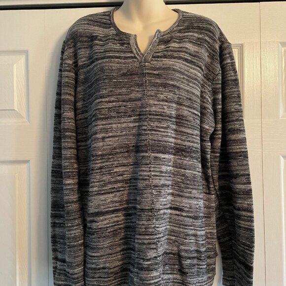 Le Chateau Gray stripe blend Tunic sweater Womens XXL - Picture 1 of 11